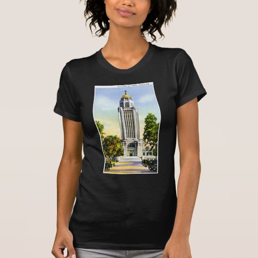 State Capitol Tower, Lincoln, Nebraska T-shirt (Voorkant)