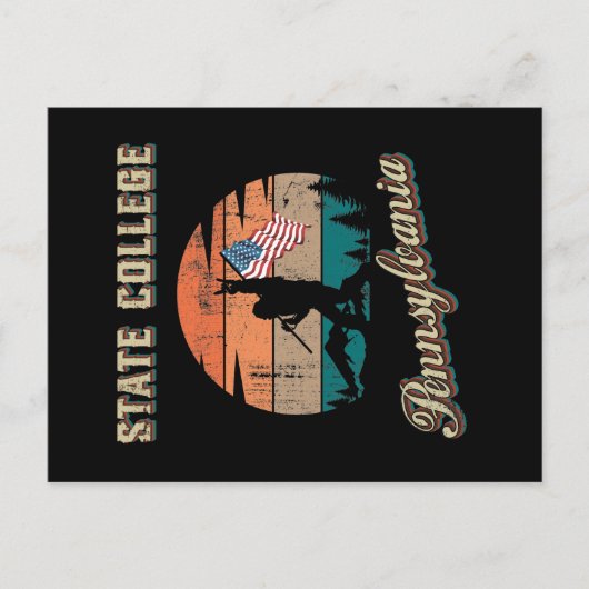 State College Pennsylvania Briefkaart (Voorkant)