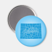 State Colorado Magnet Magneet (Voorkant / Achterkant)
