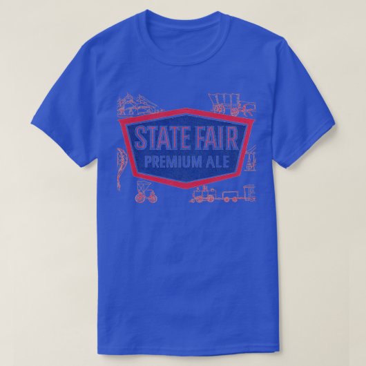 State Fair Premium Ale Bier Retro Deunct Brouwerij T-shirt (Design voorkant)