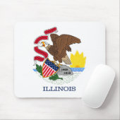 State Flag of Illinois, Verenigde Staten van Ameri Muismat (Met muis)