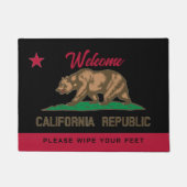 State flag van Californië-welkomstmodel Deurmat (Voorkant)