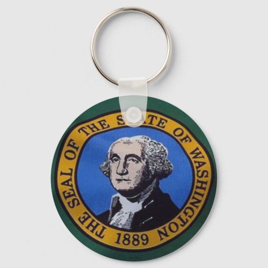 State Flag Washington Sleutelhanger (Voorkant)
