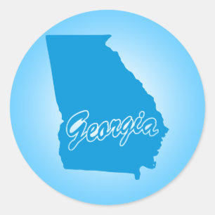 State Georgia Ronde Sticker