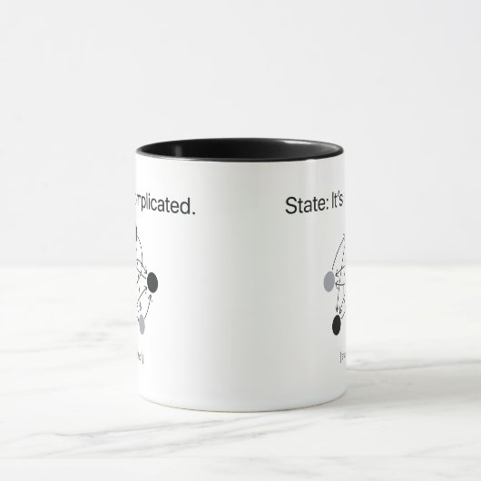 State Its Complicated Two Sided Programmer Mug Mok (Midden)