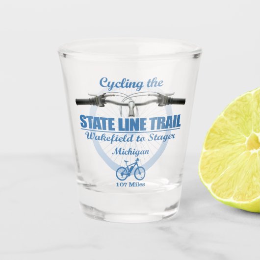 State Line Trail (H2) Shot Glas (Voorkant)