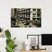 State & Madison Sts., Chicago IL, 1922  Poster (Thuiskantoor)