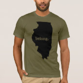 State Map Belong T-shirt (Voorkant)
