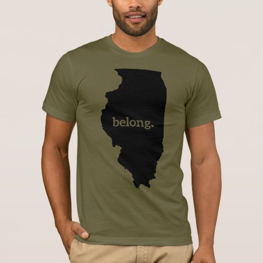State Map Belong T-shirt (Voorkant)