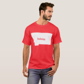 State Map Montana Belong T-shirt (Voorkant volledig)