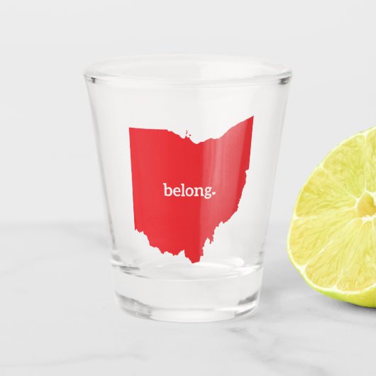 State Map Ohio Belong Shot Glas (Voorkant)
