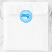 State Massachusetts Classic Round Sticker (Tas)