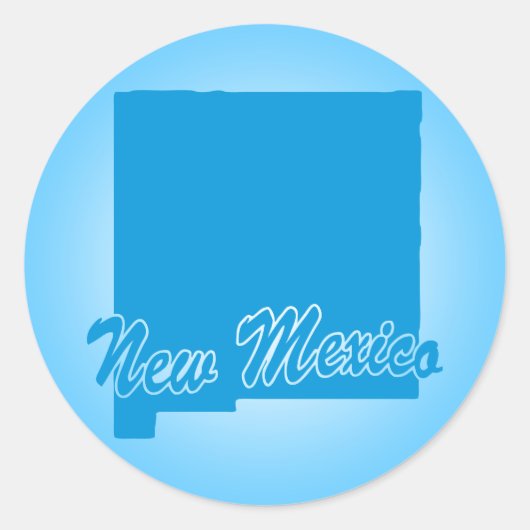 State New Mexico Classic Round Sticker (Voorkant)