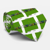 State of Delaware Afbeelding Tekst en kaart overzi Stropdas (Opgerold)