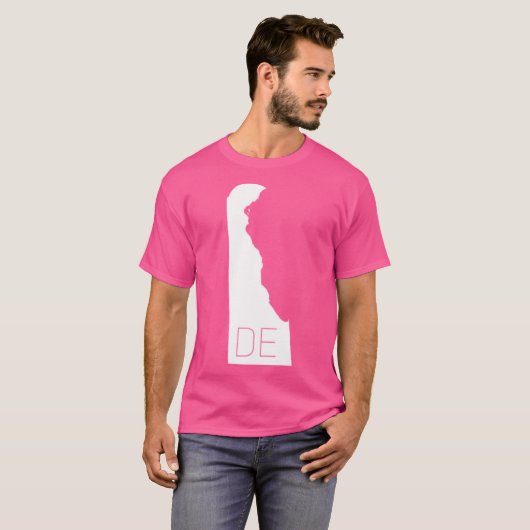 STATE of DELAWARE with CODE Active T-shirt (Voorkant volledig)