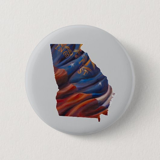 State of Georgia Schilderen Button (Voorkant)