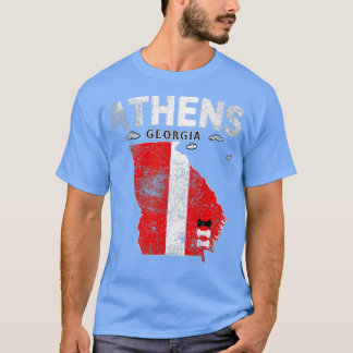 State Of Georgia The Bulldog State Athens Georgia  T-shirt