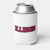 State of Illinois Pride Custom Blikjeskoeler (Blikje Achterkant)