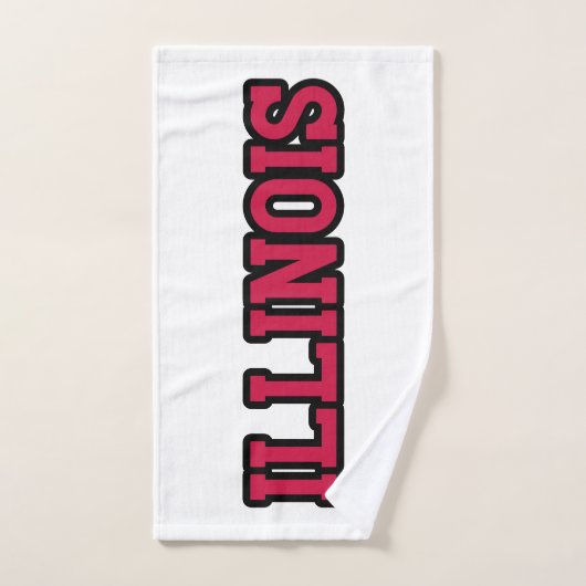 State of Illinois Pride Custom Handdoek (Handdoek)