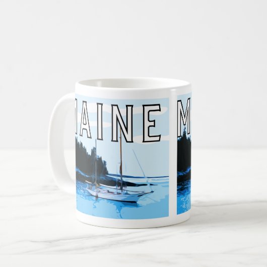 State of Maine thema koffie mok (Voorkant links)