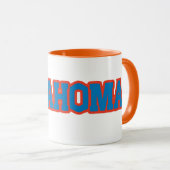 State of Oklahoma Pride Custom Two-Tone Koffie Mok (Voorkant rechts)