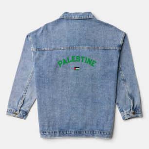 State of Palestine Varsity College Denim Jacket