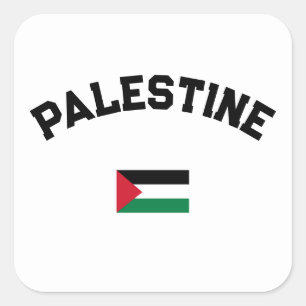 State of Palestine Varsity College Vierkante Sticker