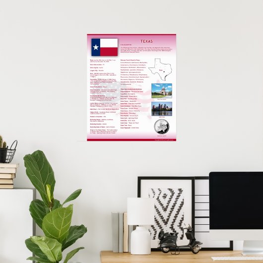 State of Texas, TX Posters (Bureau à domicile)