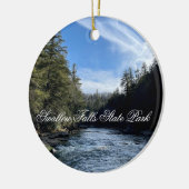 State Park 2023-Herfsten Slidallow Keramisch Ornament (Links)