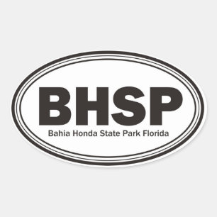 State Park Bahia Honda Ovale Sticker