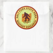 State Park Bigfoot Research Ronde Sticker (Tas)