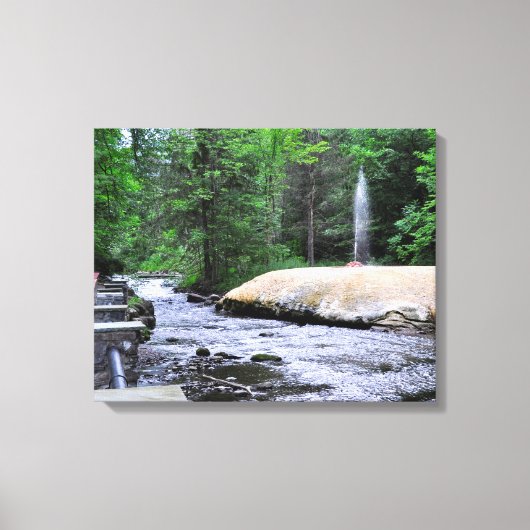 State Park-Geyser Creek Saratoga Spa Canvas Afdruk (Voorkant)
