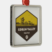 State Park Goblin Valley Metalen Ornament (Rechts)