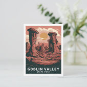 State Park Goblin Valley, Utah Briefkaart (Staand voorkant)
