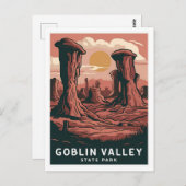 State Park Goblin Valley, Utah Briefkaart (Voorkant / Achterkant)