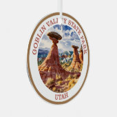 State Park Goblin Valley, Utah Metalen Ornament (Voorkant Rechts)