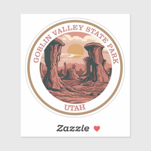 State Park Goblin Valley, Utah Sticker (Vel)