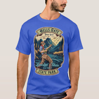 State Park Hells Gate Lewiston Idaho Fly Fishing S T-shirt