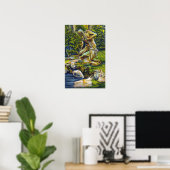 State Park Indian Statue Poster (Thuiskantoor)