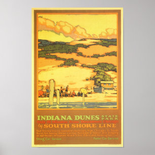 State Park Indiana Dunes Poster
