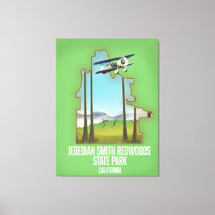 State Park Jedediah Smith Redwood Canvas Afdruk
