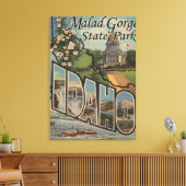 State Park Malad Gorge, Idaho Canvas Afdruk (Insitu (Woonkamer))