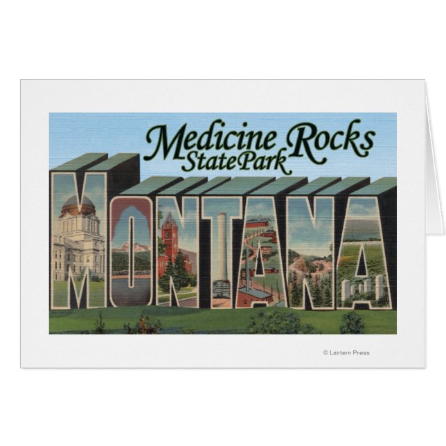 State Park Medicine Rocks, Montana (Voorkant Horizontaal)