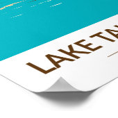 State Park Nevada  meer van het meer van Tahoe Nev Poster (Hoek)