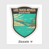 State Park Nevada  meer van het meer van Tahoe Nev Sticker (Vel)
