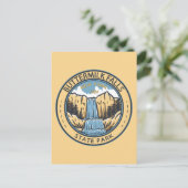 State Park New York Badge Herfsten Briefkaart (Staand voorkant)