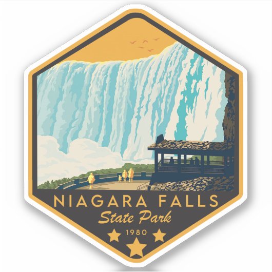 State Park Niagara Herfsten Sticker (Voorkant)