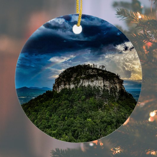 State Park Pilot Mountain NC | na de regenboog van Keramisch Ornament