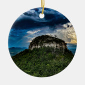 State Park Pilot Mountain NC | na de regenboog van Keramisch Ornament (Voorkant)