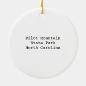 State Park Pilot Mountain NC | na de regenboog van Keramisch Ornament (Achterkant)